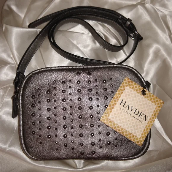 NWT Hayden Harnett Crossbody Pewter - Picture 2 of 9